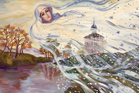 Покров Богородицы живопись