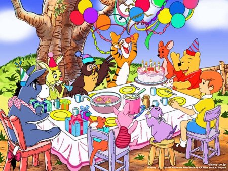 С днём рождения Винни пух