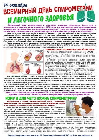 День спирометрии и легочного здоровья