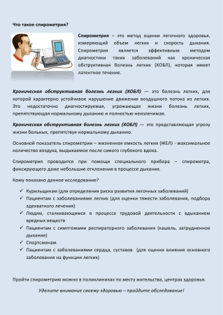 День спирометрии и легочного здоровья