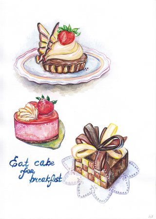 Нарисованные Десерты