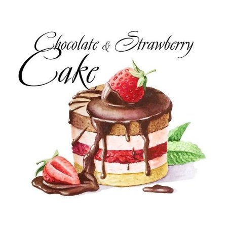 Модные рисунки для декупажа пирожное