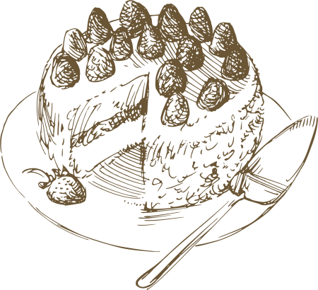 Зарисовка торта