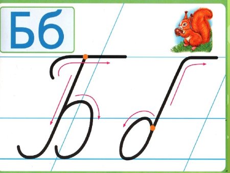 Буква б прописная