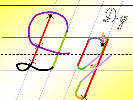 Алгоритм написания букв по Илюхиной буквы
