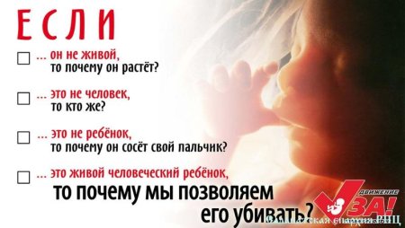 Плакат я против абортов