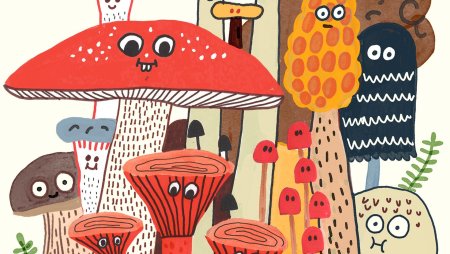 Стилизованные грибы