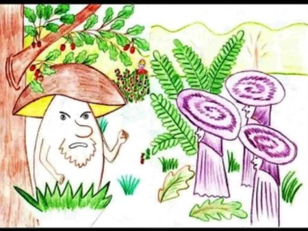 Сказка Даля война грибов с ягодами