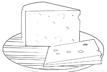 Сыр раскраска