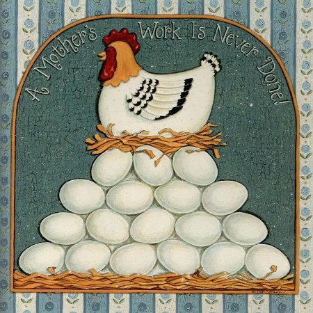 Курица декупаж