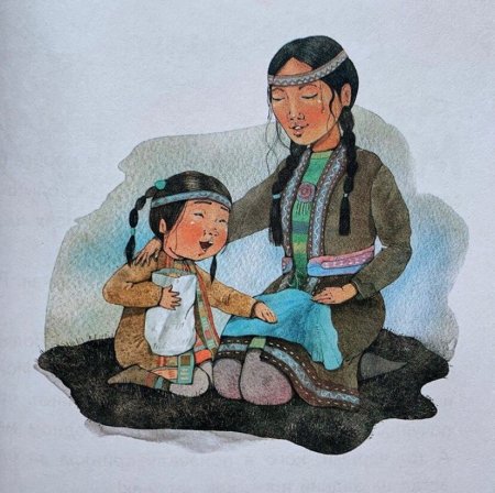 Якутские дети иллюстрации