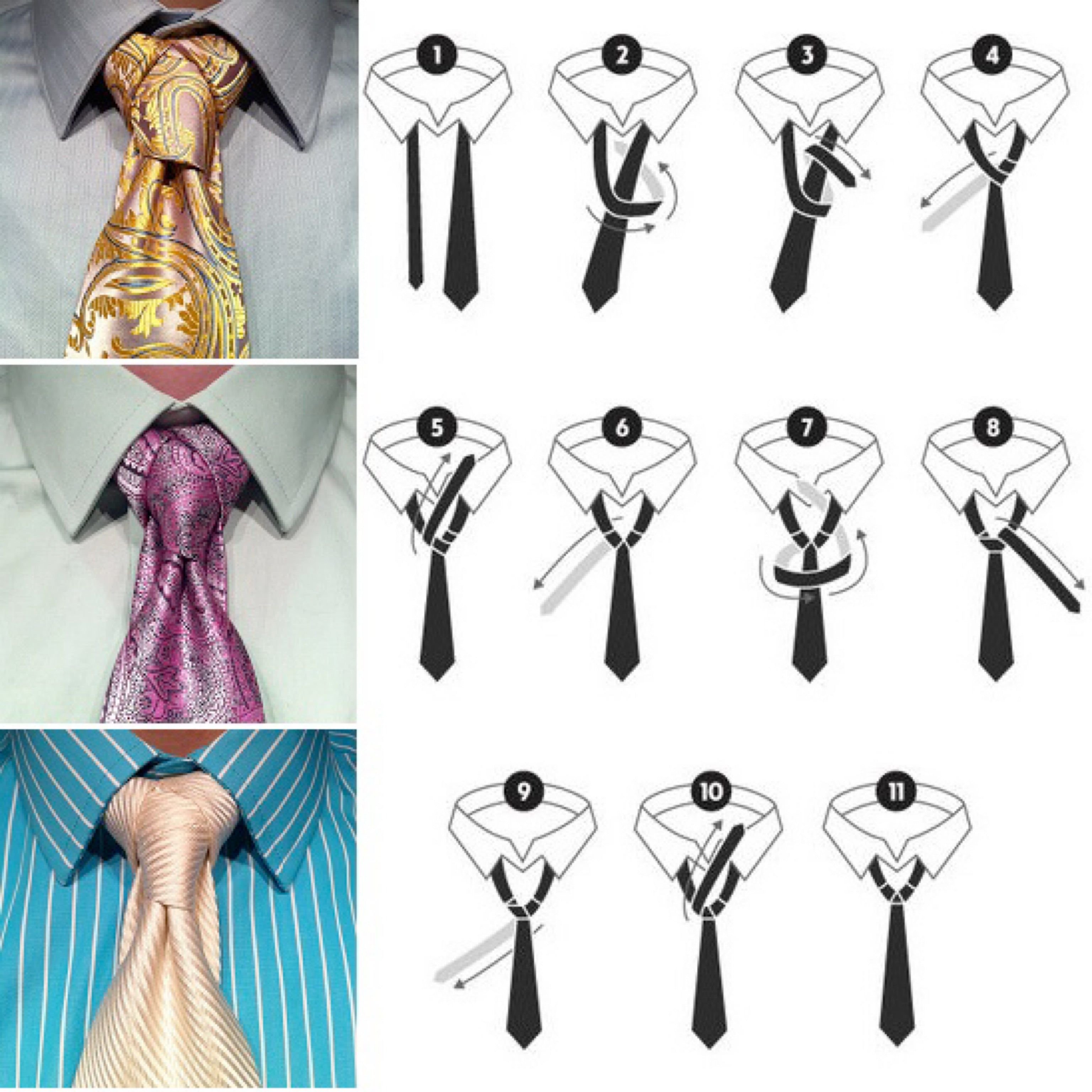 Способы завязывания галстука для мужчин