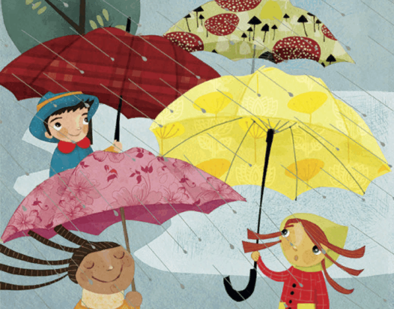 Веселые зонтики. Рисование разноцветные зонтики. Зонтик для детей. Дети под зонтом. Зонтики мультяшные.