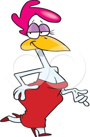 Мультяшные модница курицы