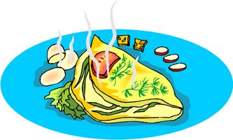 Омлет рисунок карандашом