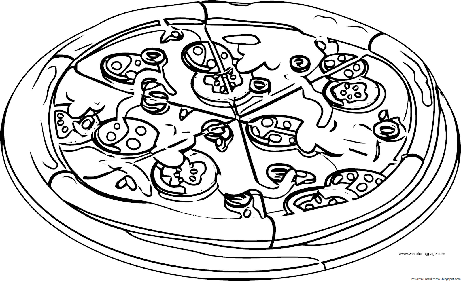 Пицца черно белая. Пицца раскраска для детей. Пицца для распечатки. Раскраски для девочек еда. Картинка пицца раскраска.