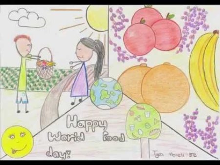 Всемирный день продовольствия рисунки детей