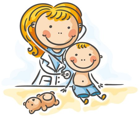 Педиатр иллюстрация