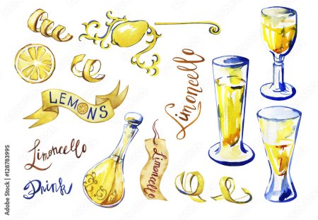 Лимончелло вектор