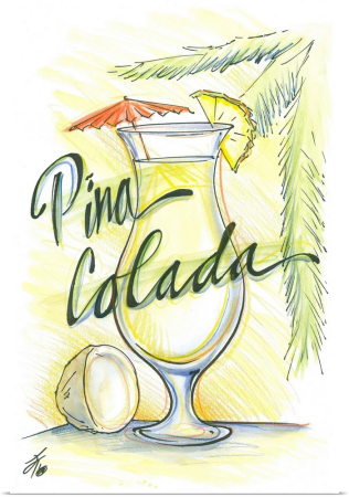 Пина Колада этикетка