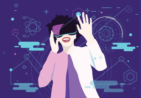 Виртуальная реальность вектор