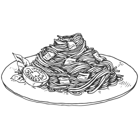 Макароны карандашом