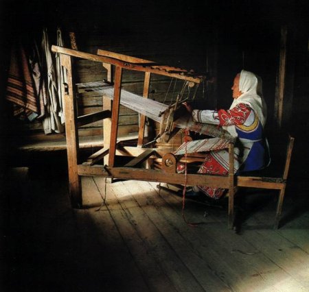 Ткацкий станок в древней Руси