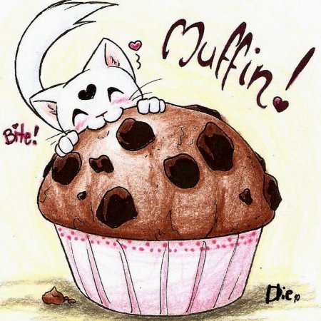 Милый кексик арт