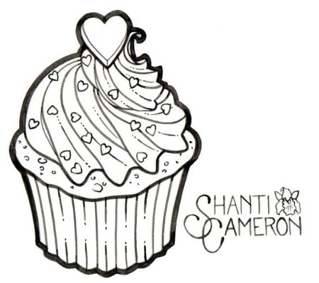 Капкейки карандашом