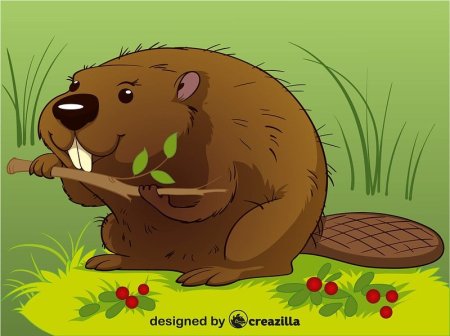 Бобры мультяшные