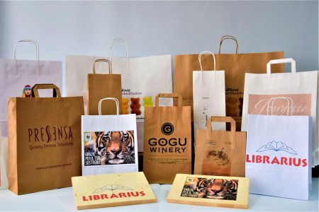 Крафтовый пакет с нанесением