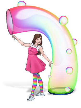 Bubble гражданин в костюме