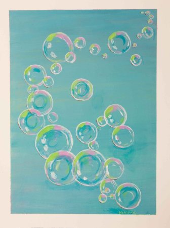 Мыльные пузыри рисунок