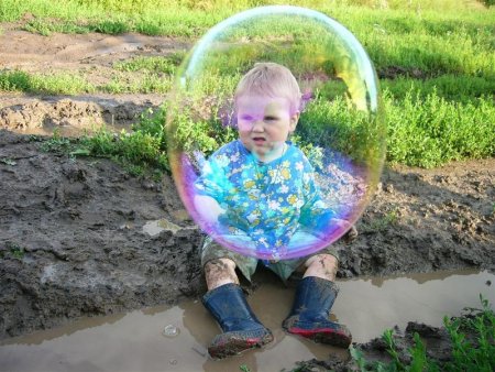 Прикольные мыльные пузыри