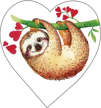 Открытка «Ленивец»