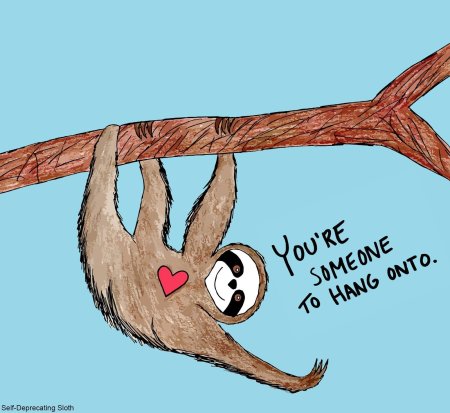 Ленивец смешной рисунок