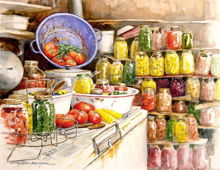 Живопись заготовки на зиму