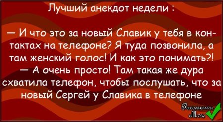 Новейшие анекдоты