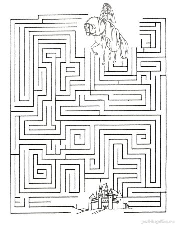 Сложные лабиринты для детей 5-6 лет