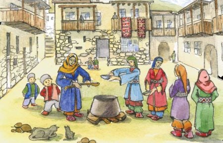 Традиции народов Дагестана рисунки