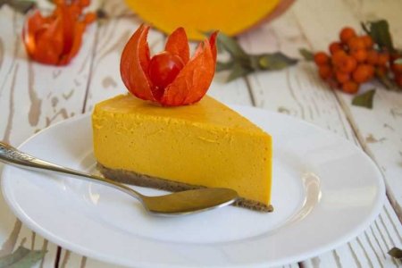 Тыквенно-манговый чизкейк