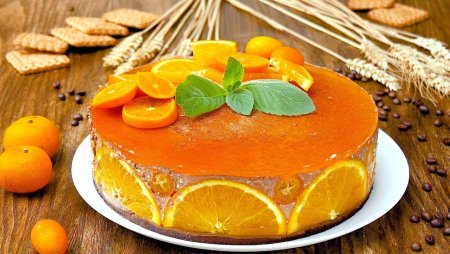 Чизкейк с апельсином без выпечки