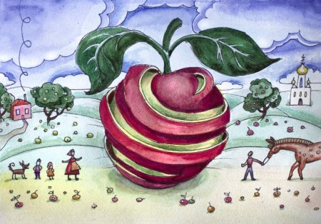 Рисунки на день яблока