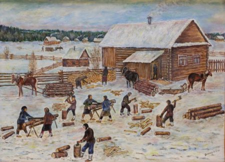 Крестьянин зимой