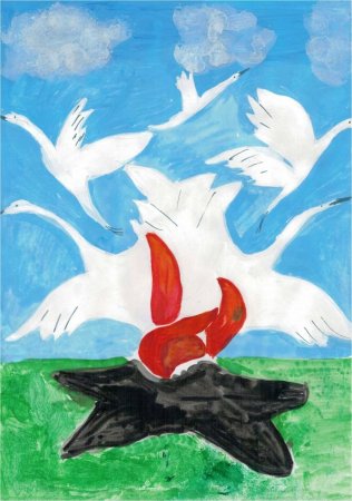 Композиция Журавли Победы