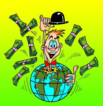 Рекламщик карикатура