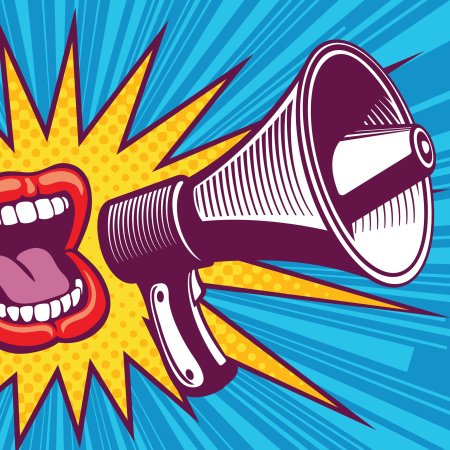 Громкоговоритель поп арт