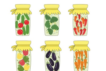 Рисование овощи в банке