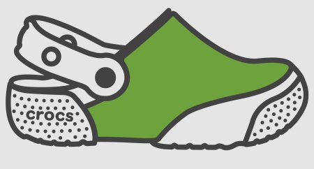 Кроксы без фона