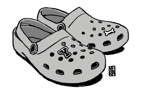 Crocs сбоку вектор